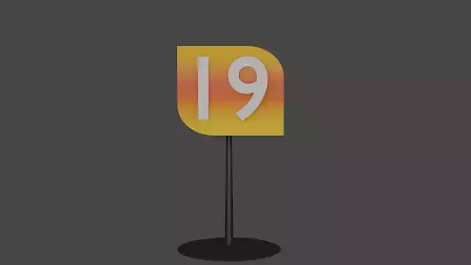 Fs 19 logo Free 3D model