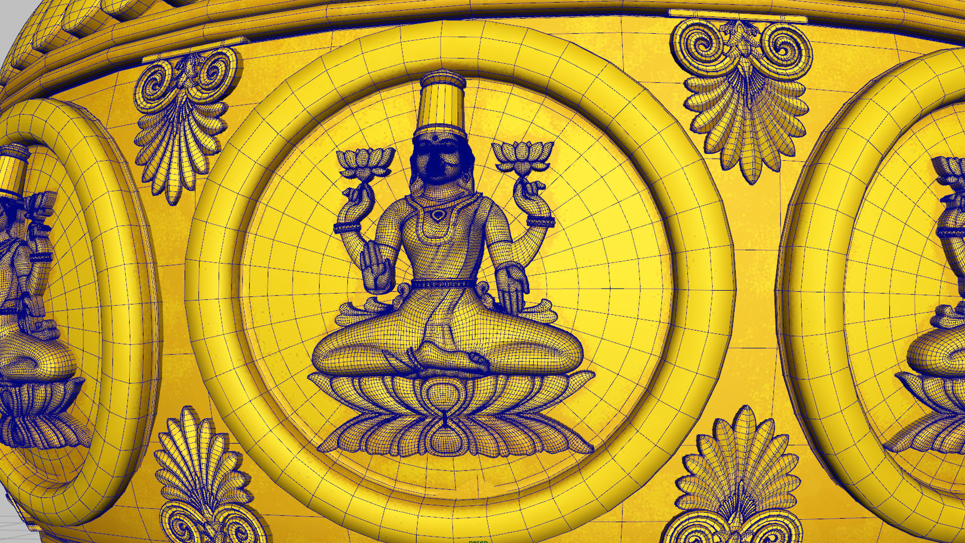 lakshmi kalash pot 3D model_12