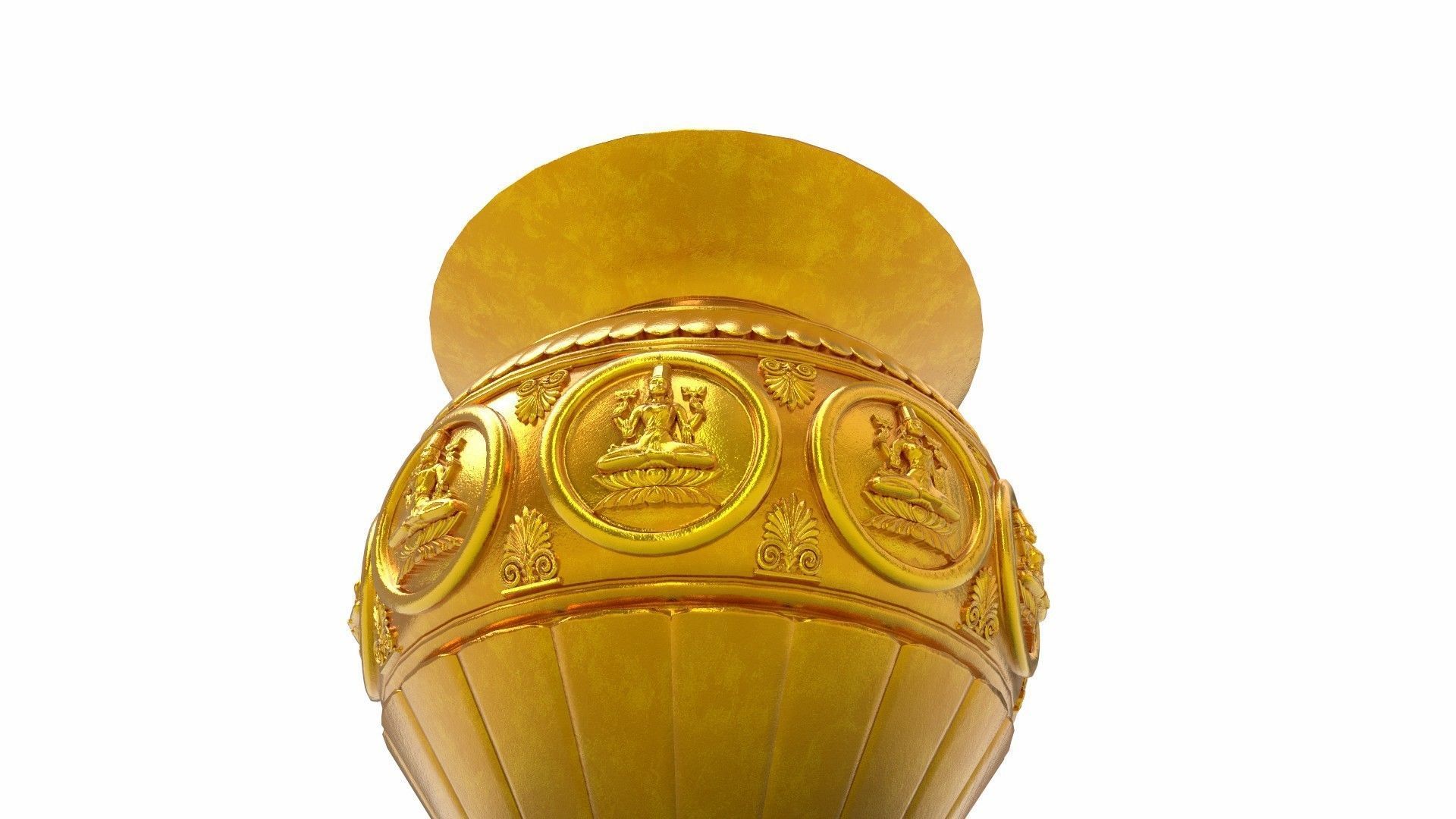 lakshmi kalash pot 3D model_8