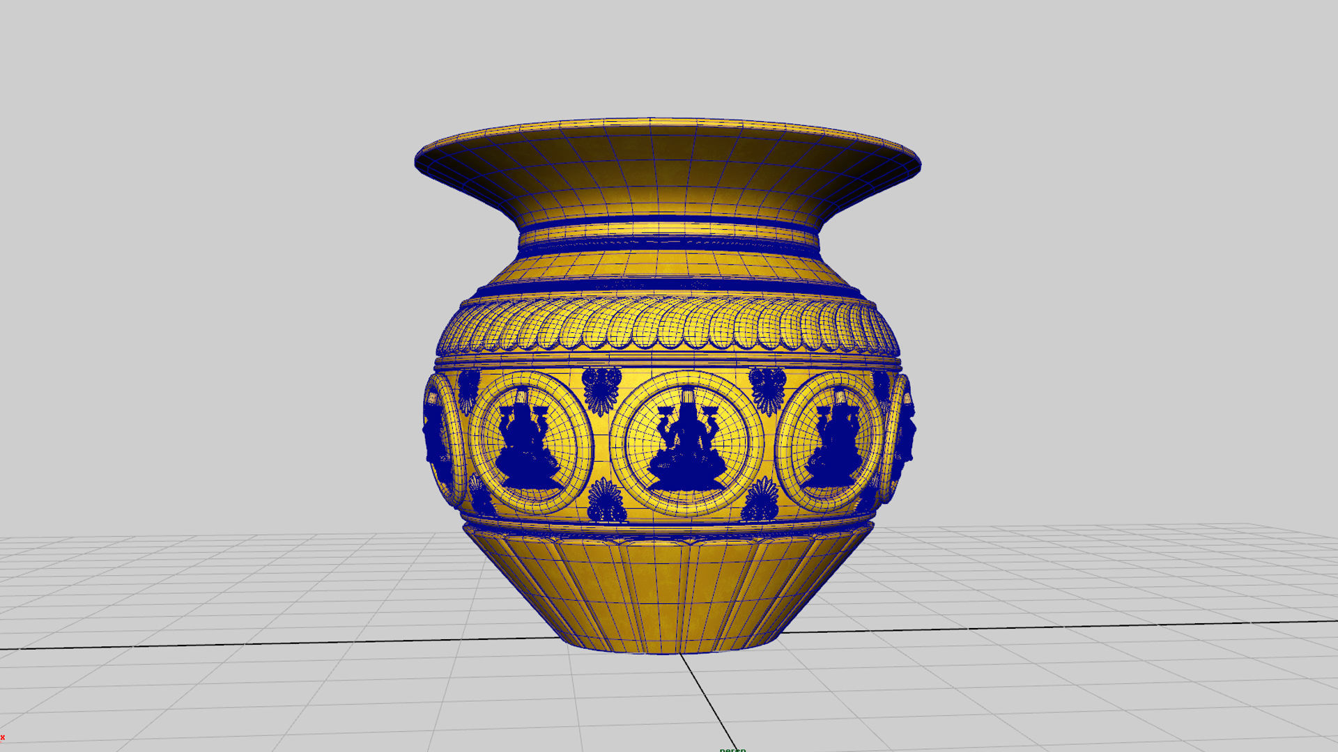 lakshmi kalash pot 3D model_11