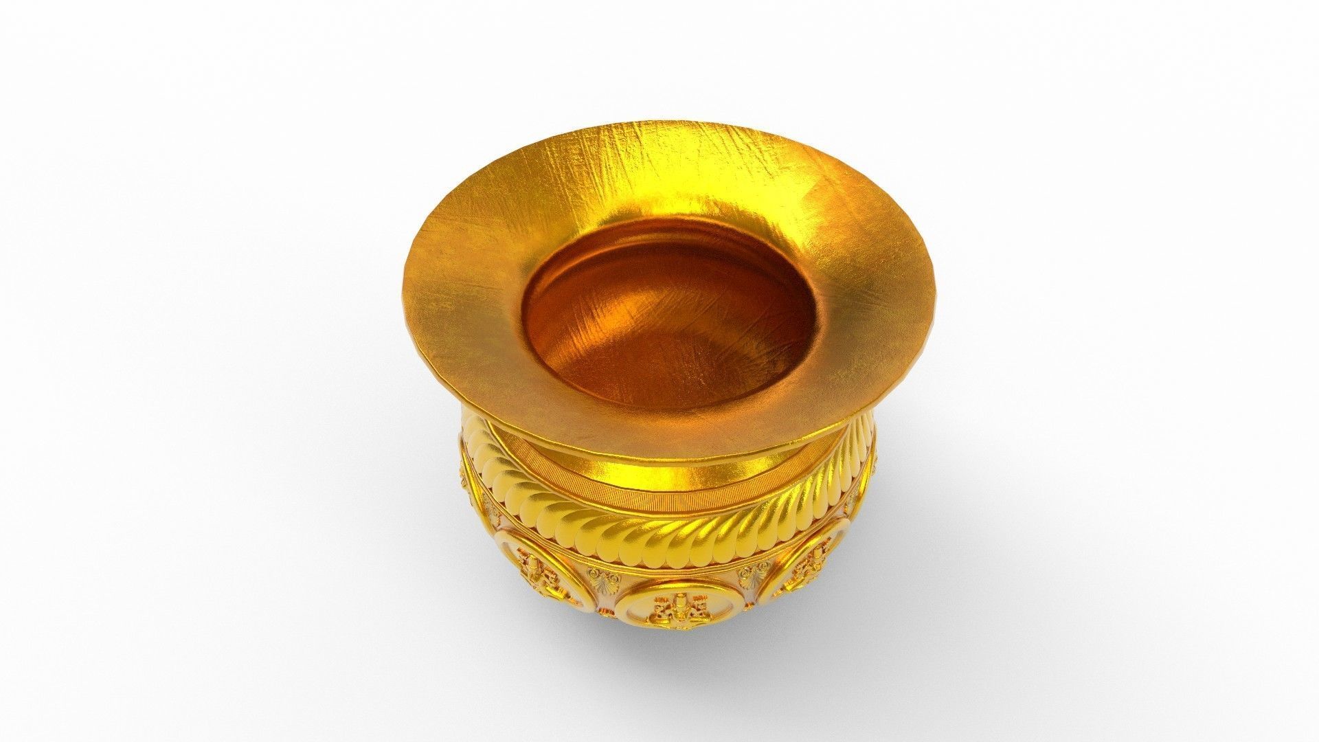lakshmi kalash pot 3D model_7