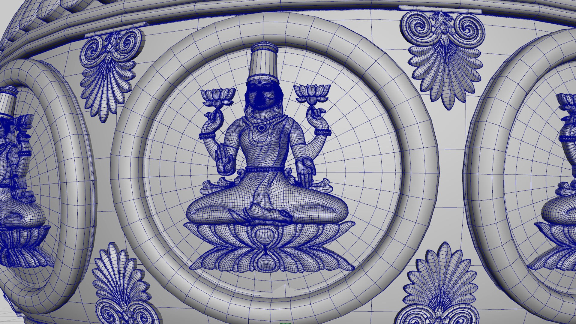 lakshmi kalash pot 3D model_1