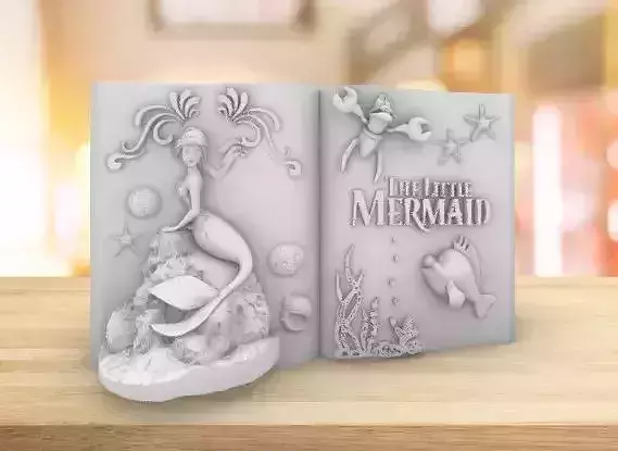 Little Mermaid Book 3D print model