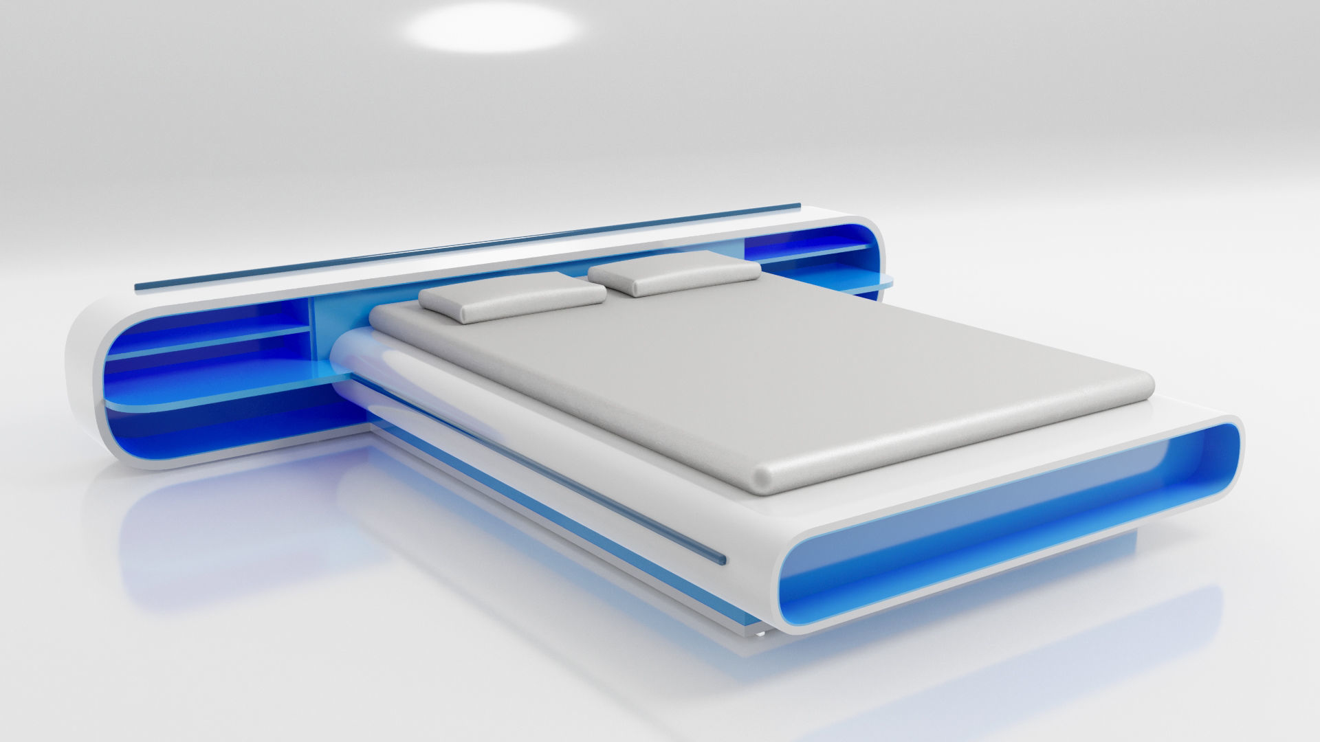 Colorful  Bed 3D model_3