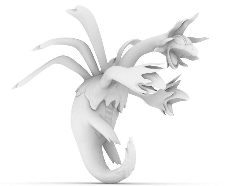 hydreigon by pokemon 3D print model_3