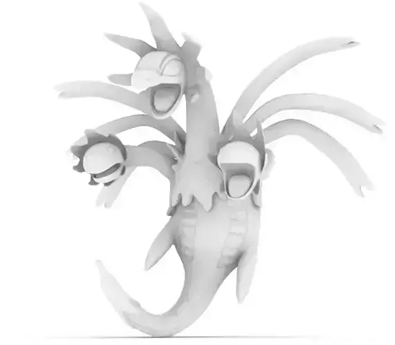 hydreigon by pokemon 3D print model
