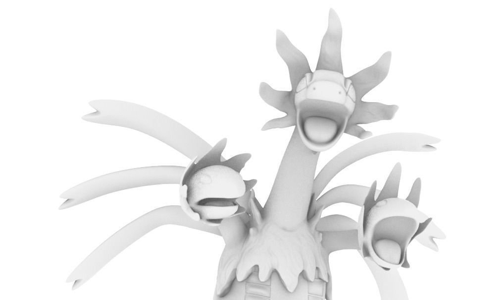 hydreigon by pokemon 3D print model_4