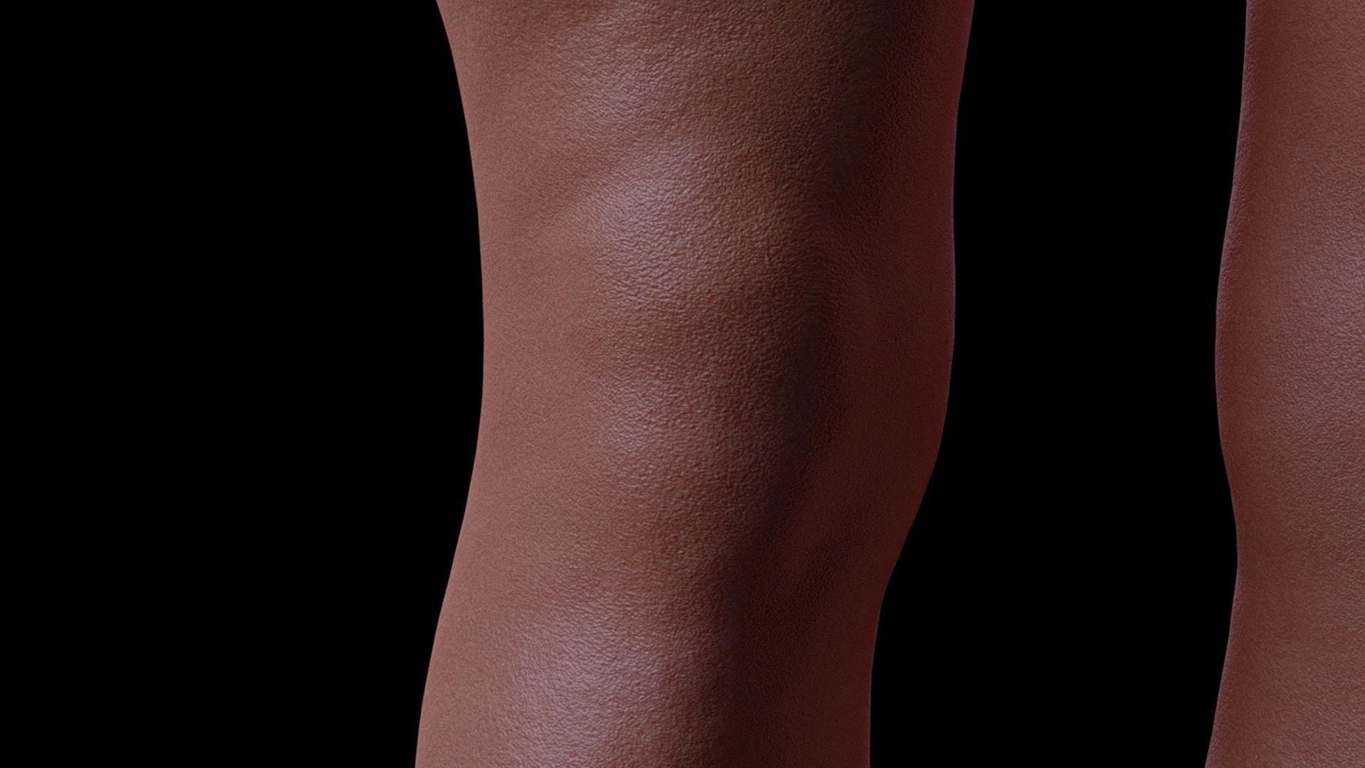 Realistic Sexy Girl Nude Rigged Low-poly 3D model_13