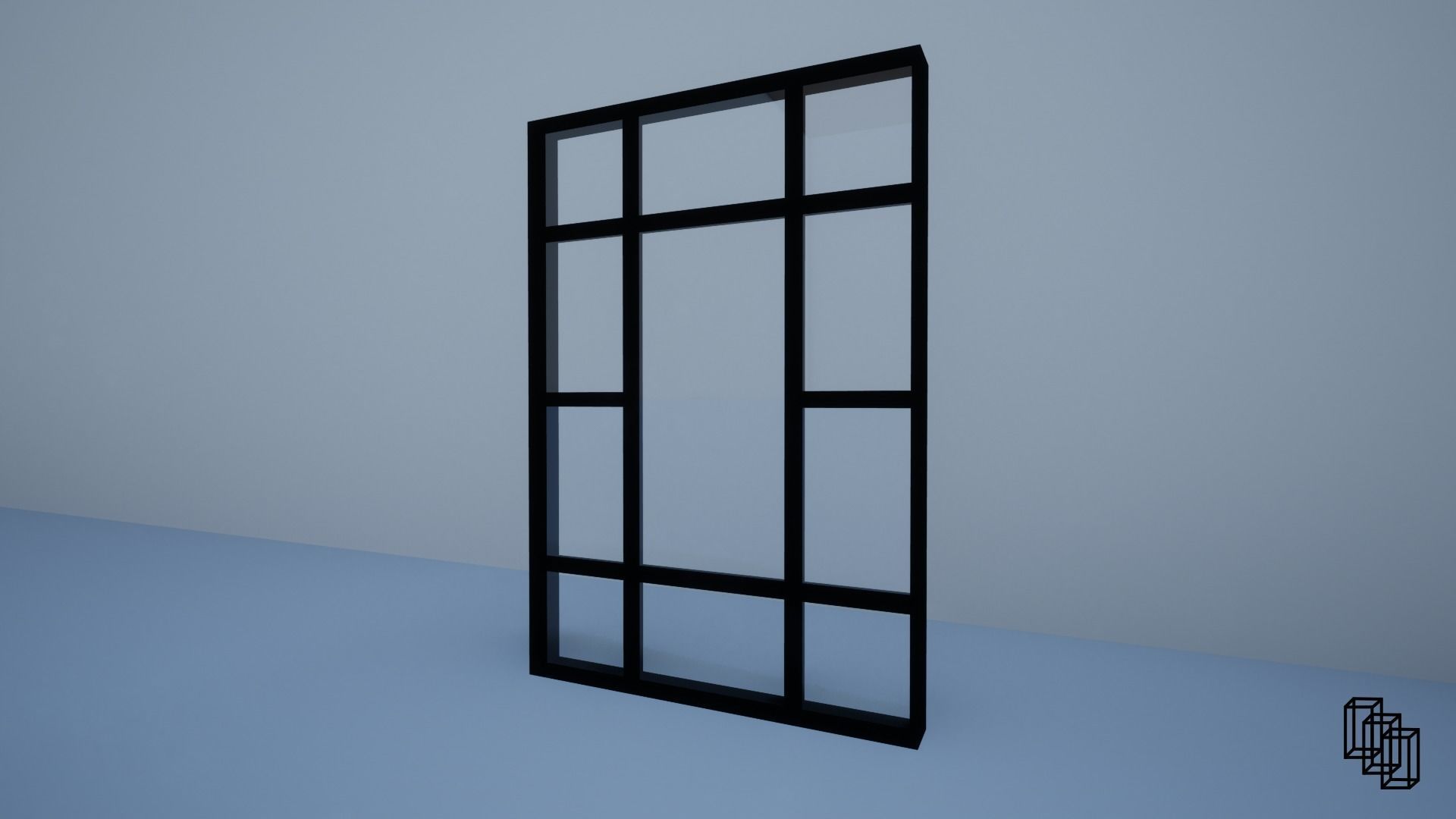 Window Low-poly 3D model_2