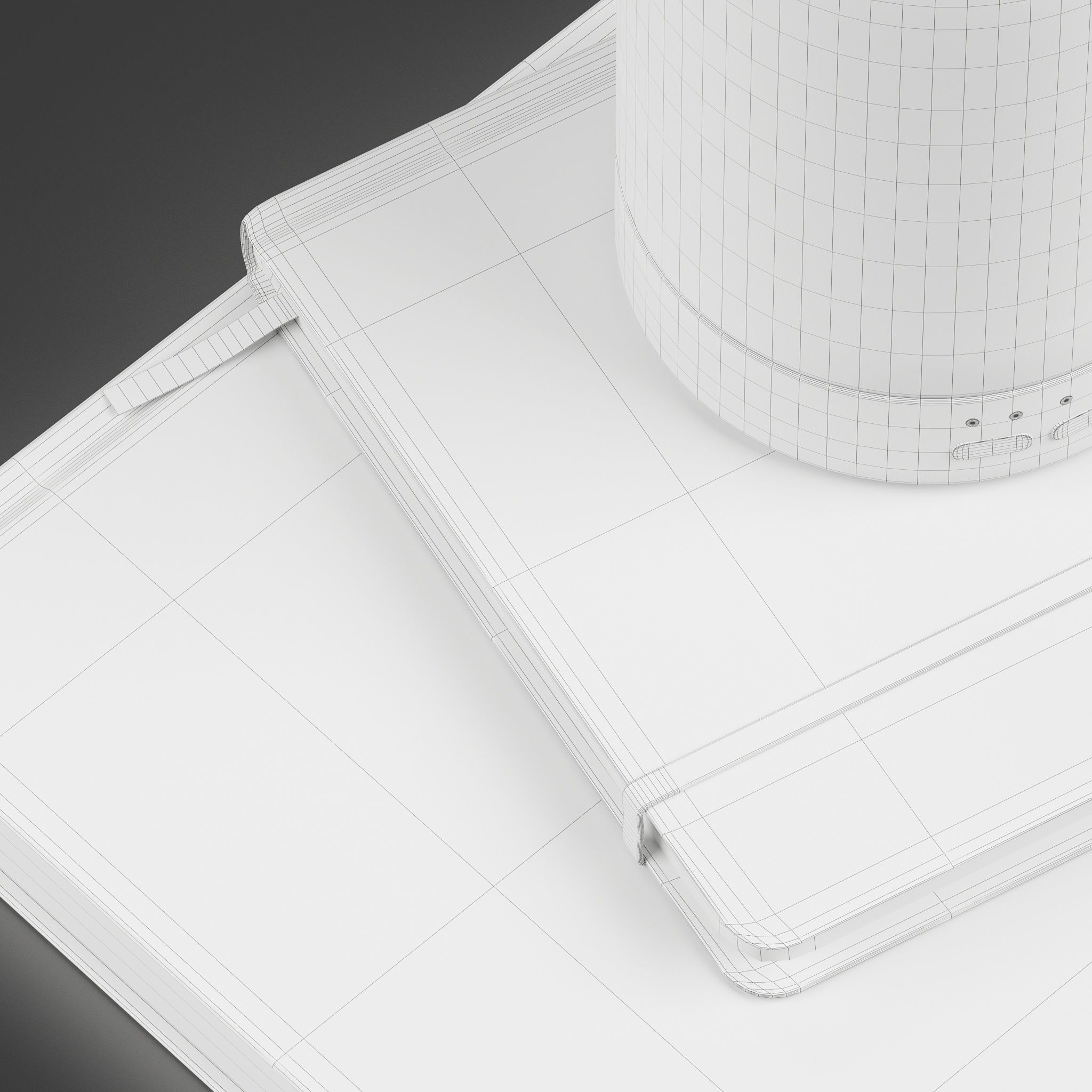 Decor Diffuser with books Set 17 3D model_5