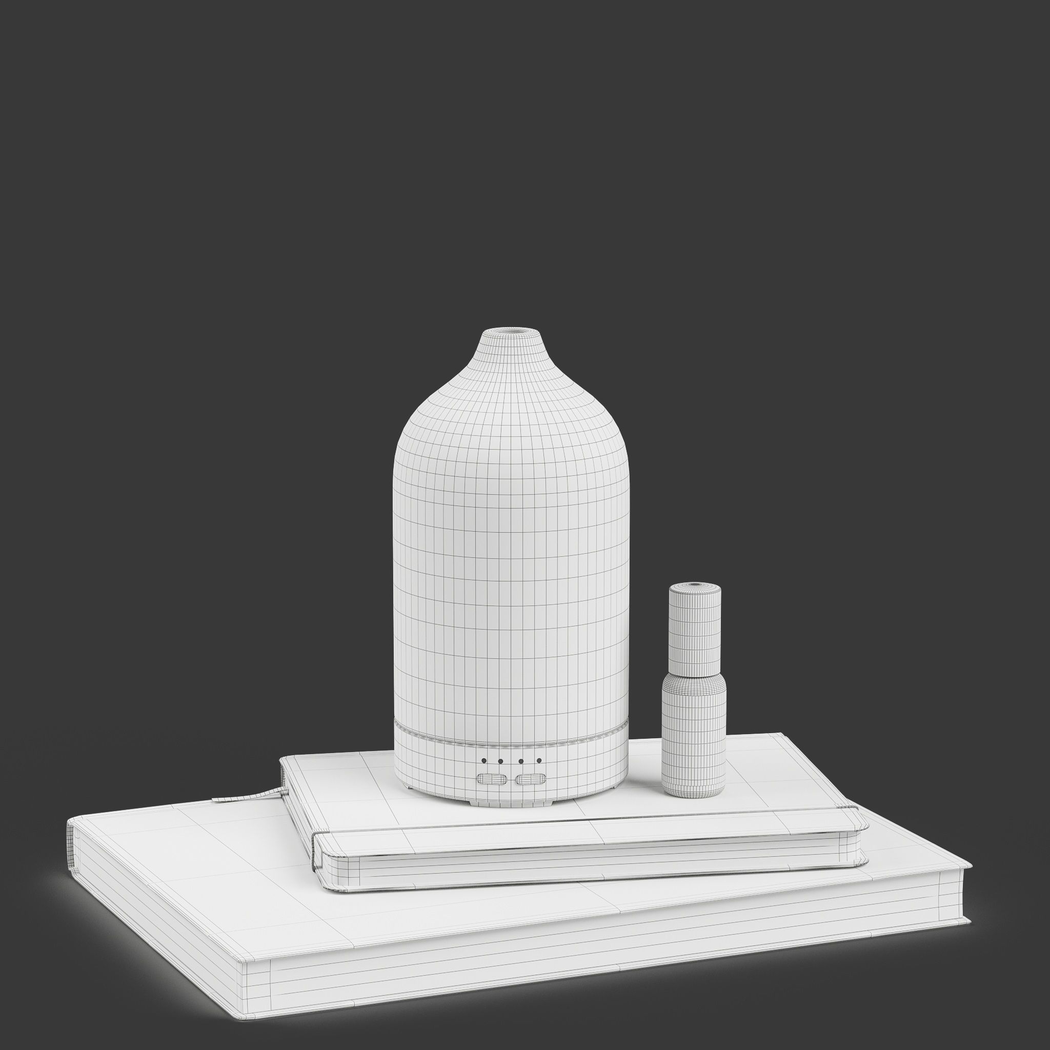 Decor Diffuser with books Set 17 3D model_1