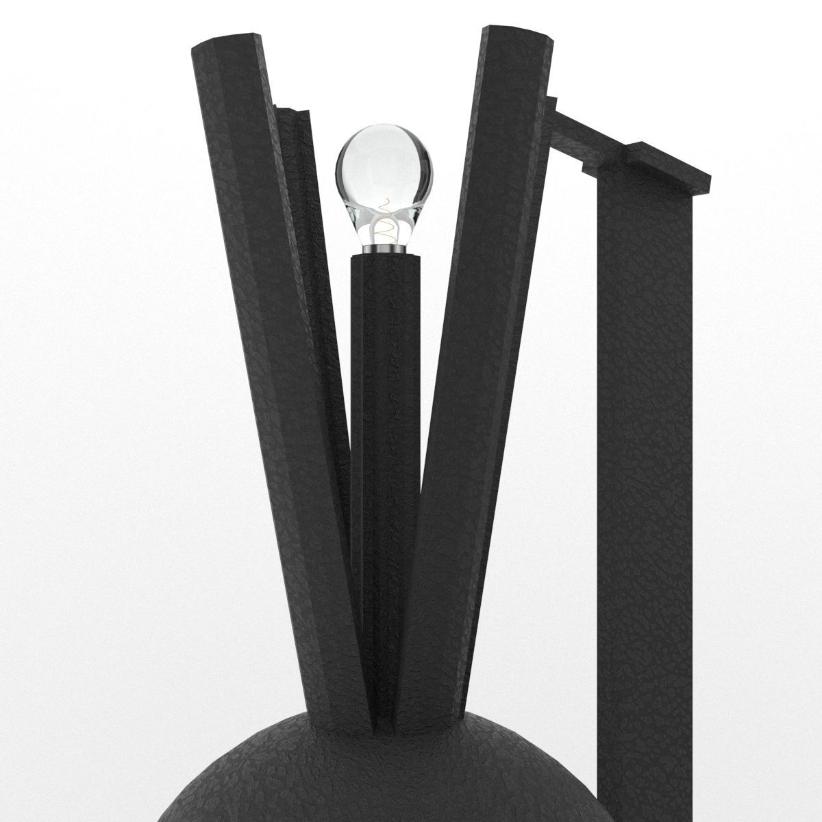 TURQUOISE WALL LAMP Low-poly 3D model_1