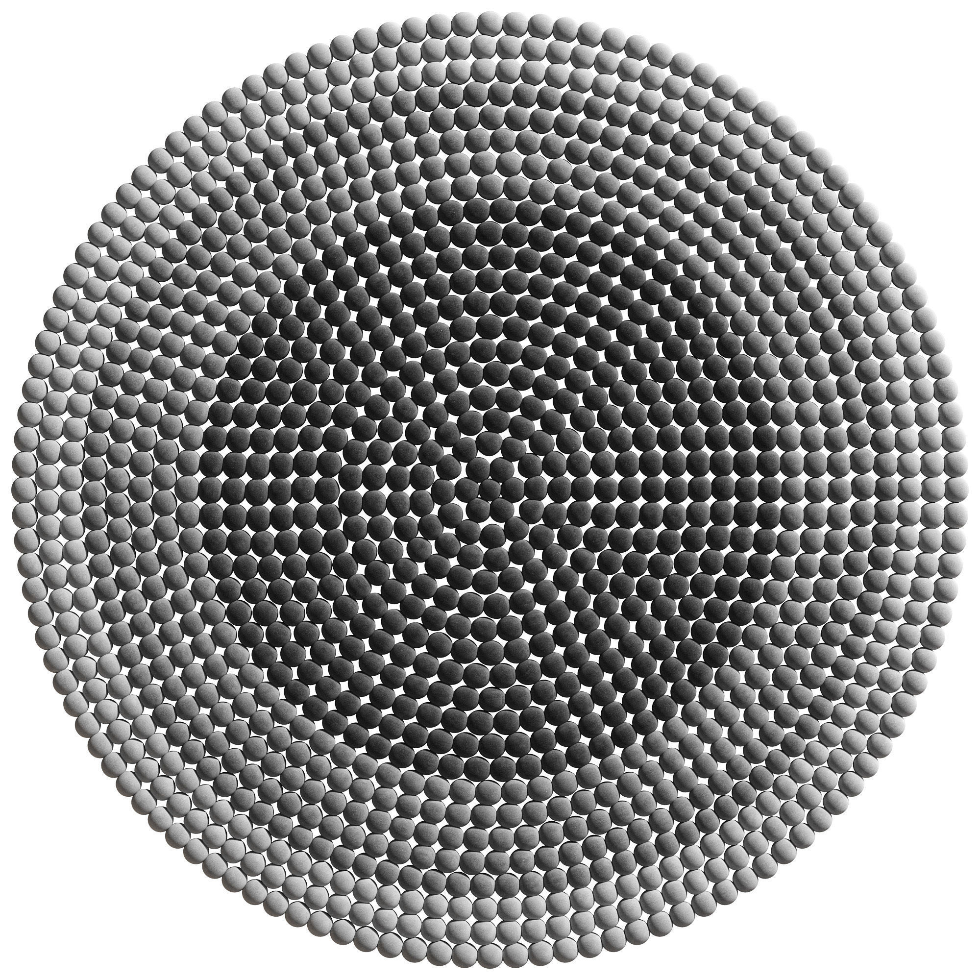 Round Rug  Low-poly 3D model_1