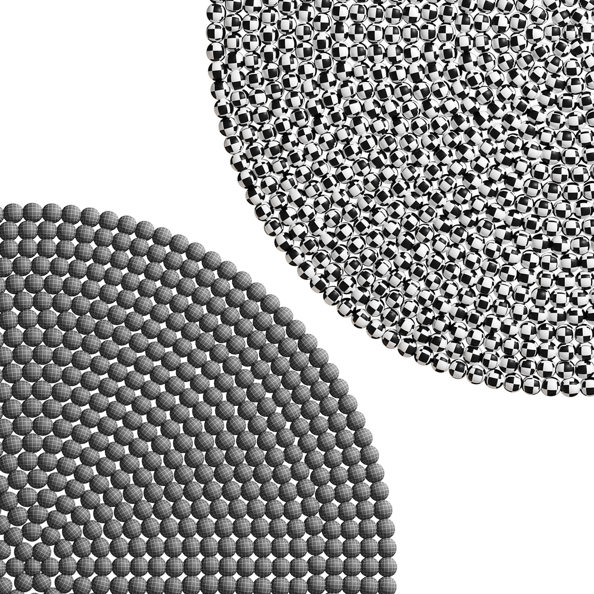 Round Rug  Low-poly 3D model_2