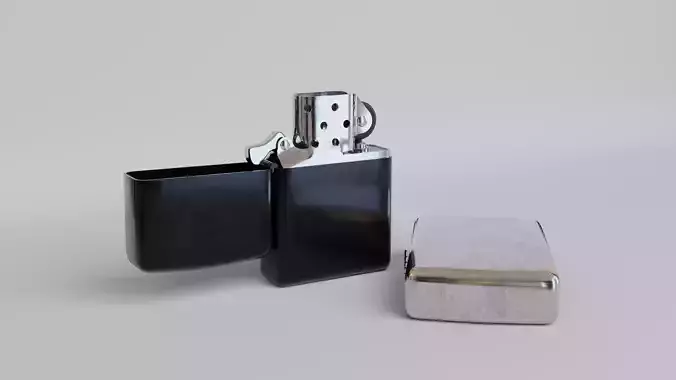 Zippo style gasoline lighter
