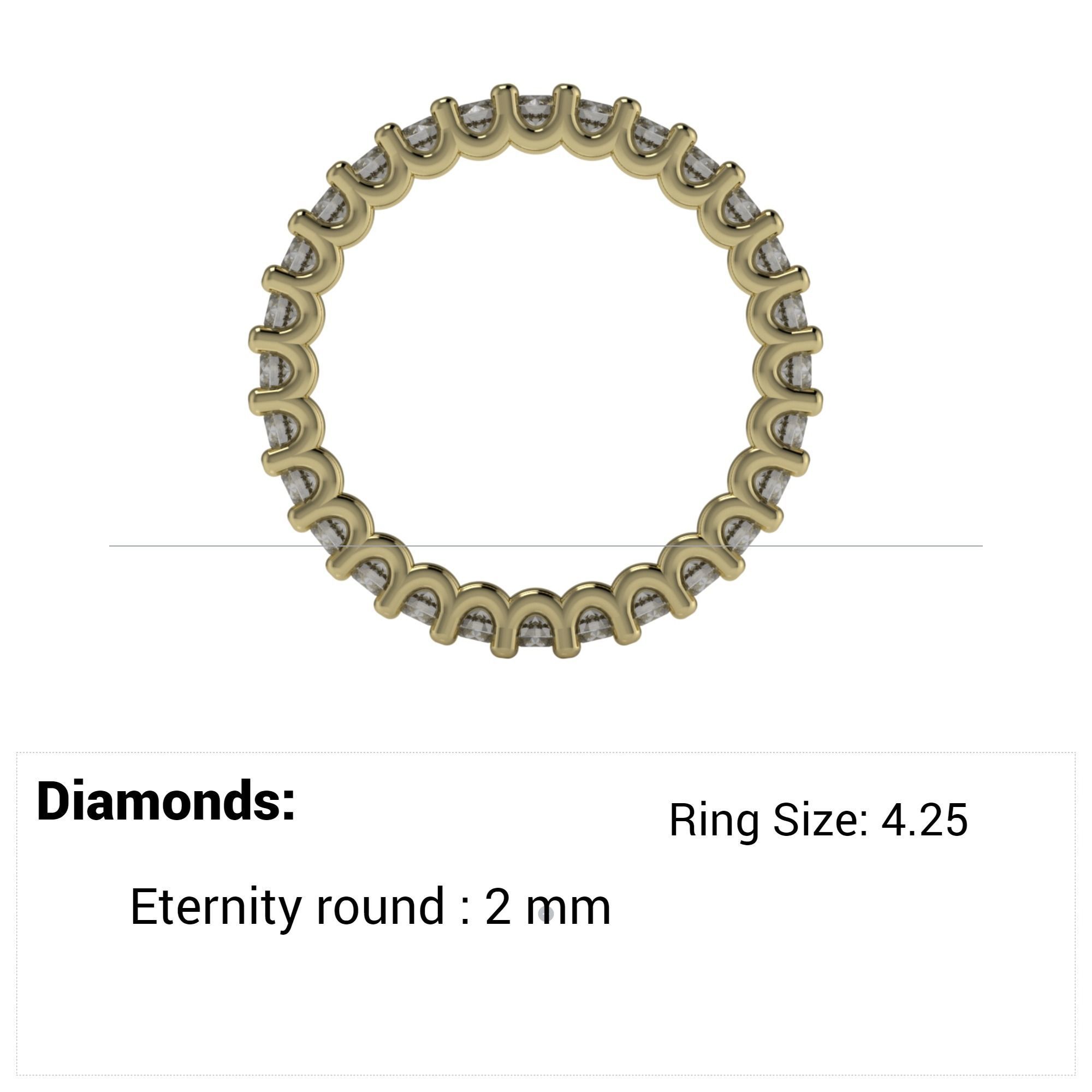 engagement wedding ring sets 9 pairs  bundle free adjusting  3D print model_3