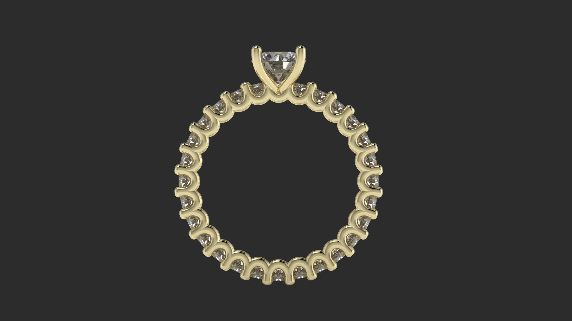 engagement wedding ring sets 9 pairs  bundle free adjusting  3D print model_48