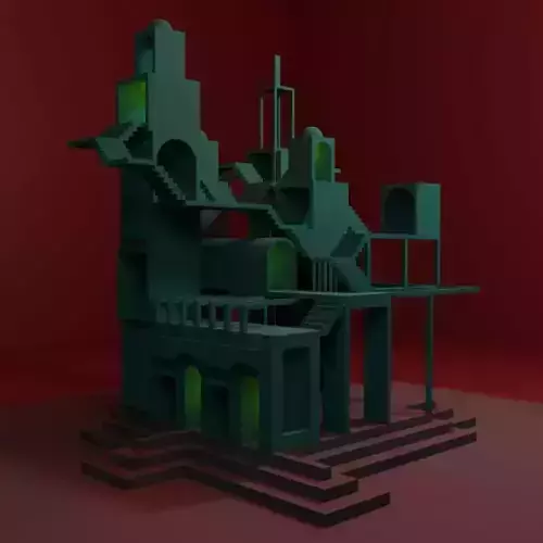 Temple 1 - Lost Temple Low-poly 3D model