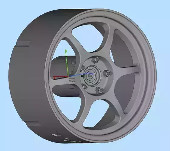 1 18 car wheel model  advan RG1