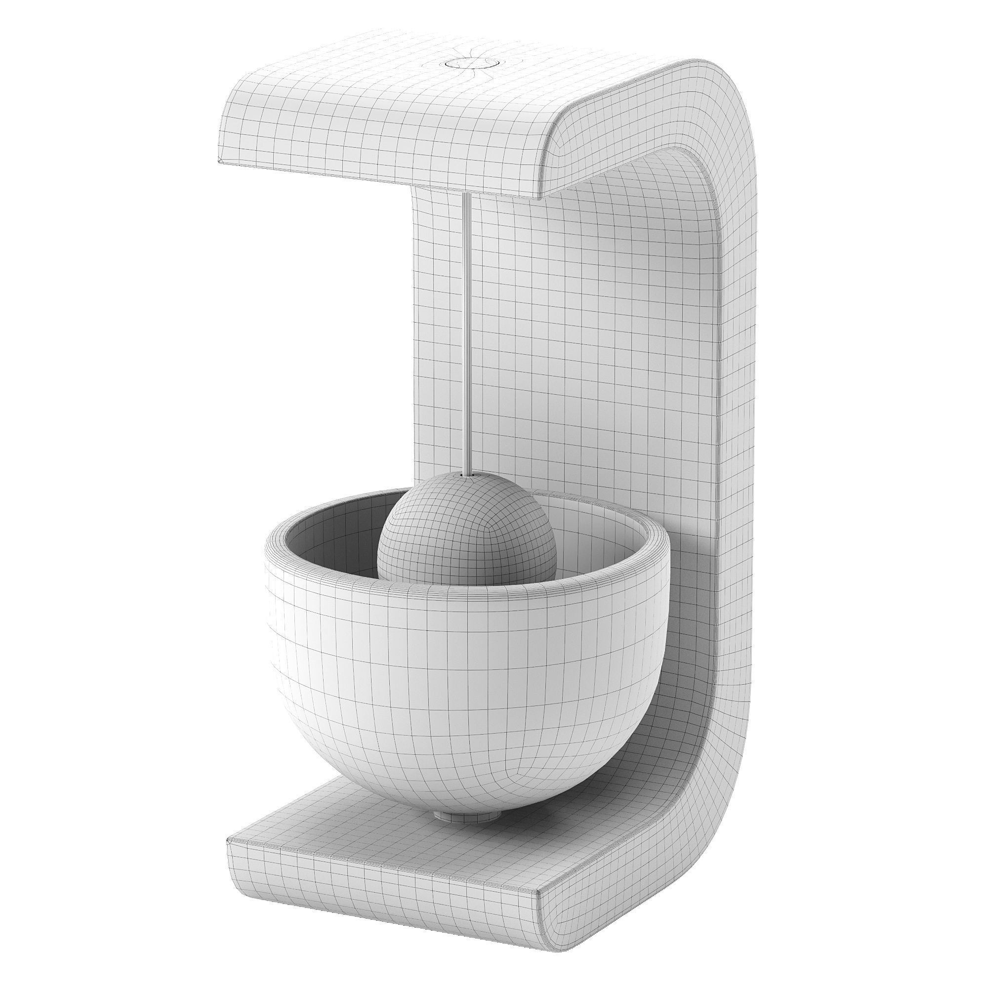 Forest Song Creative Wooden Door Bell 3D model_2