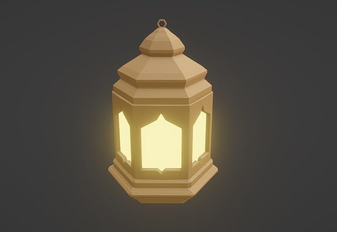 Low-poly Lantern Low-poly 3D model