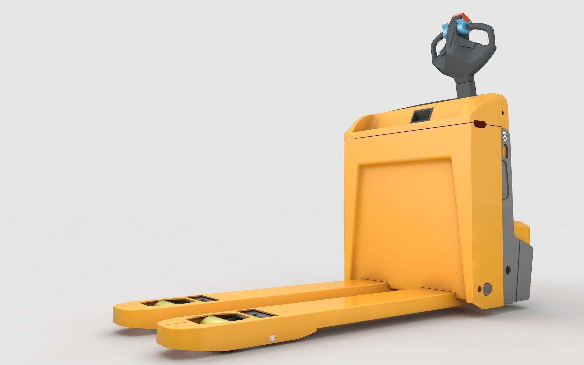 Electric Pallet Truck 3D model_4