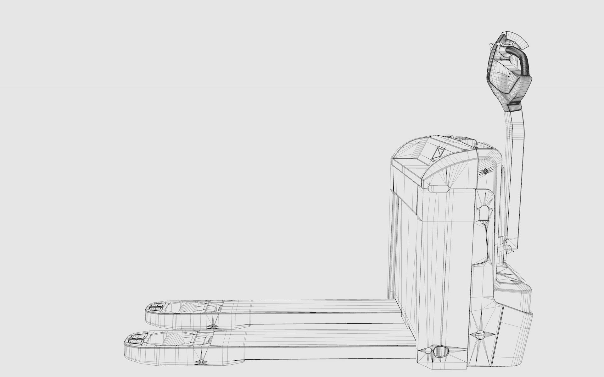 Electric Pallet Truck 3D model_22