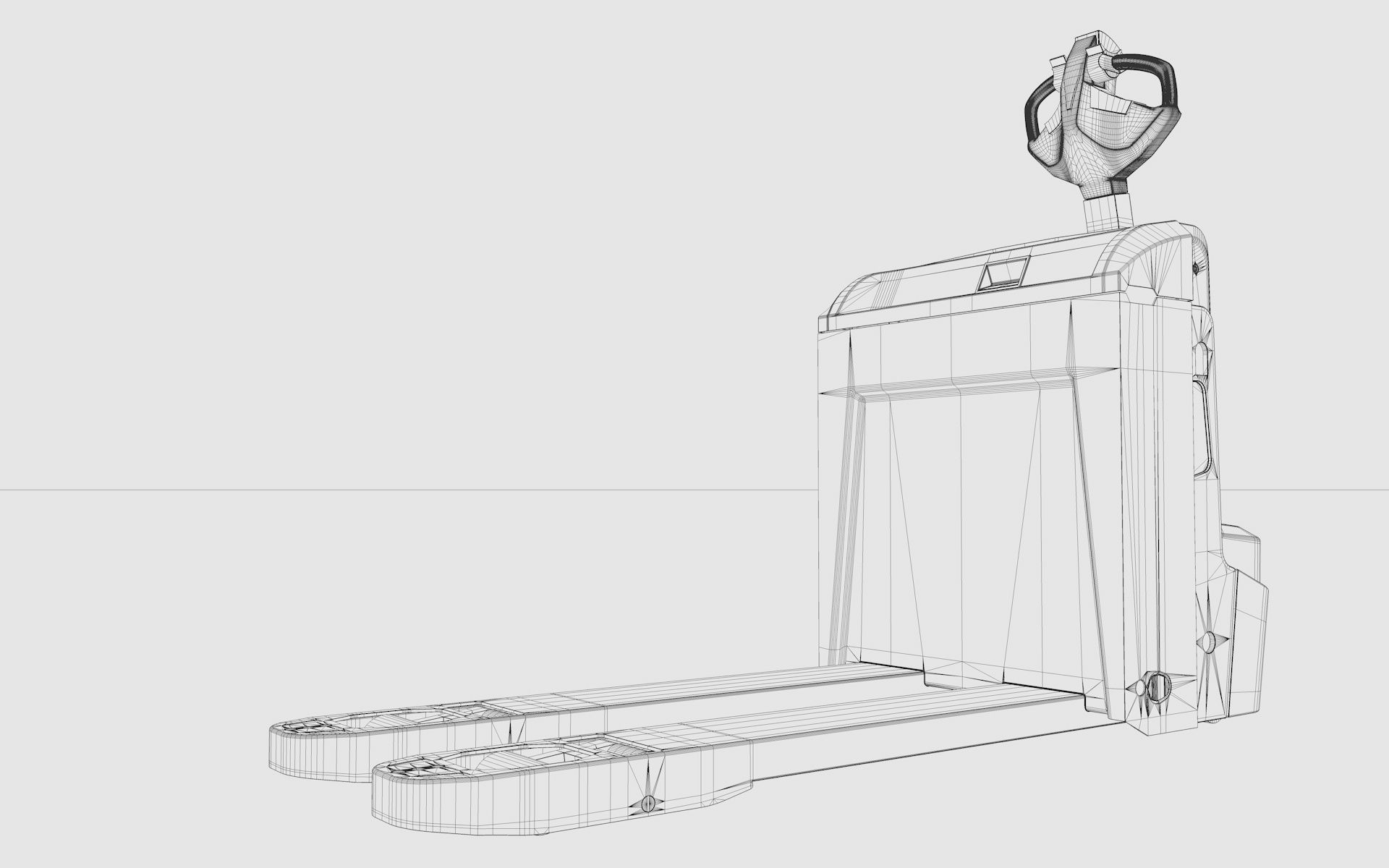 Electric Pallet Truck 3D model_23