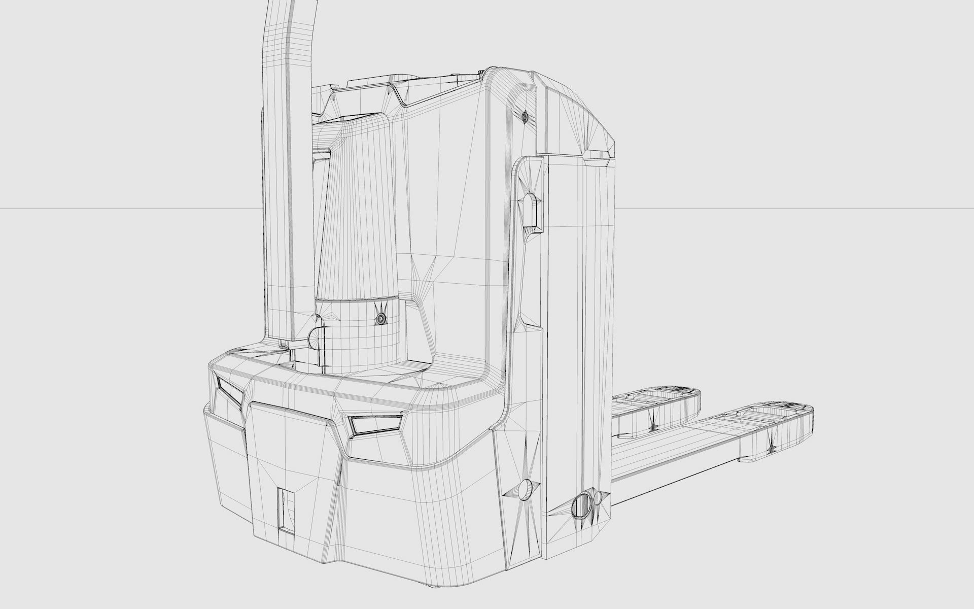 Electric Pallet Truck 3D model_26