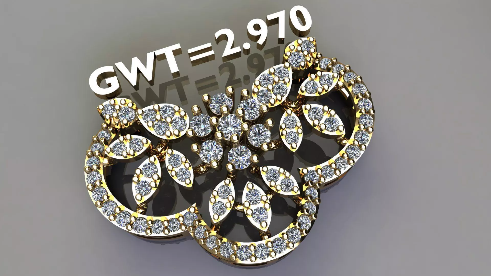 traditional jhumka 3D model
