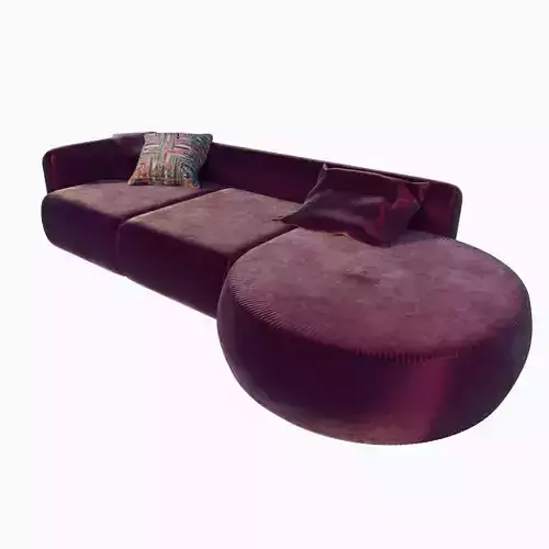 Sofa modern violet