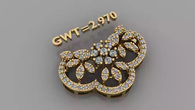 traditional jhumka 3D model