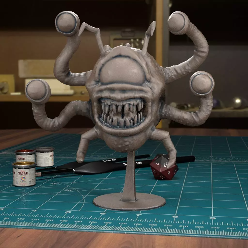 Beholder 03 - Pre-Supported 3D print model_0