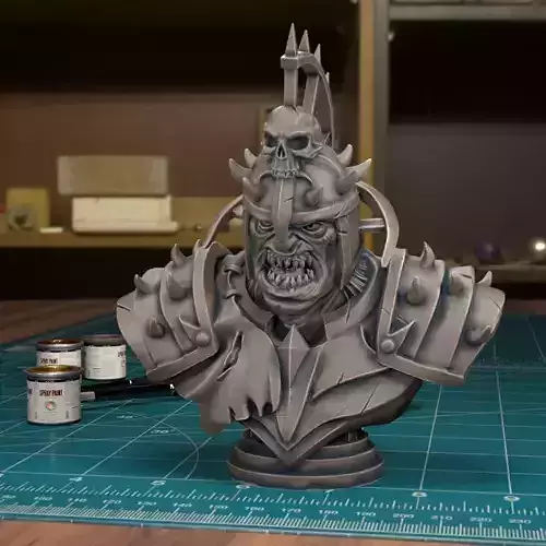 Orc Bust - Pre-Supported