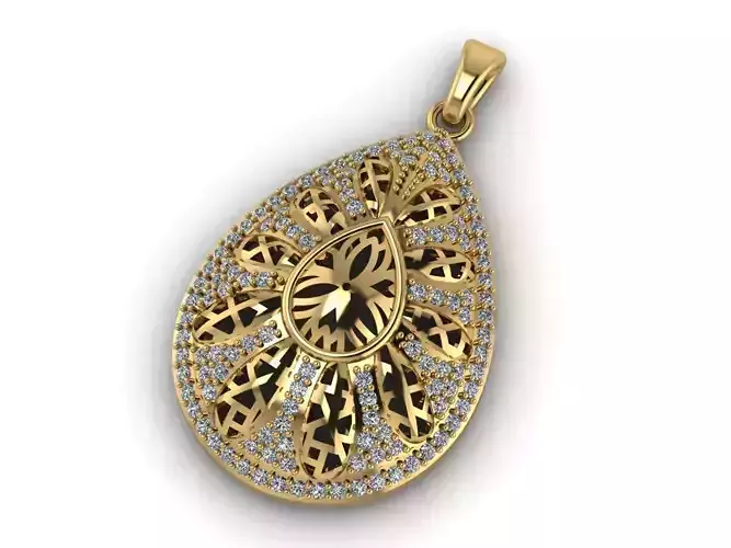 Women Pendant Ready STL 3DM Models Womens Necklace Lightweight