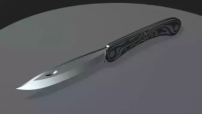 Knife with patterns