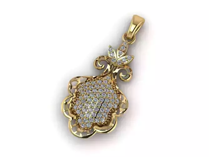 Women Pendant Ready STL 3DM Models Womens Necklace Lightweight