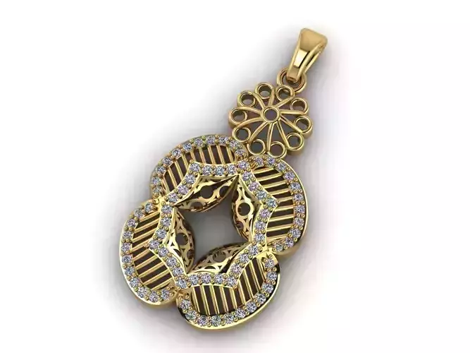 Women Pendant Ready STL 3DM Models Womens Necklace Lightweight