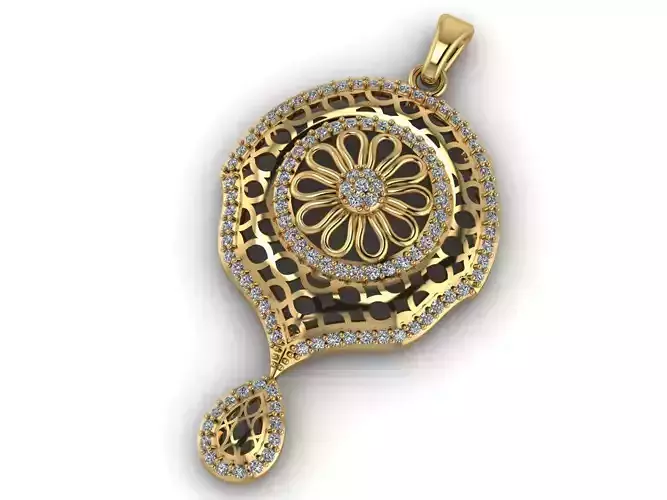 Women Pendant Ready STL 3DM Models Womens Necklace Lightweight