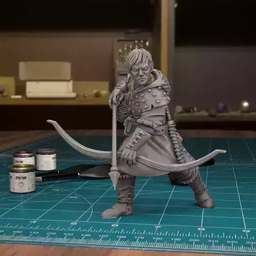 Male Bandit Archer - Pre-Supported