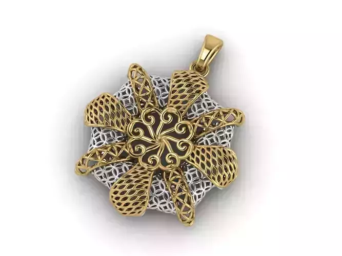 Women Pendant Ready STL 3DM Models Womens Necklace Lightweight