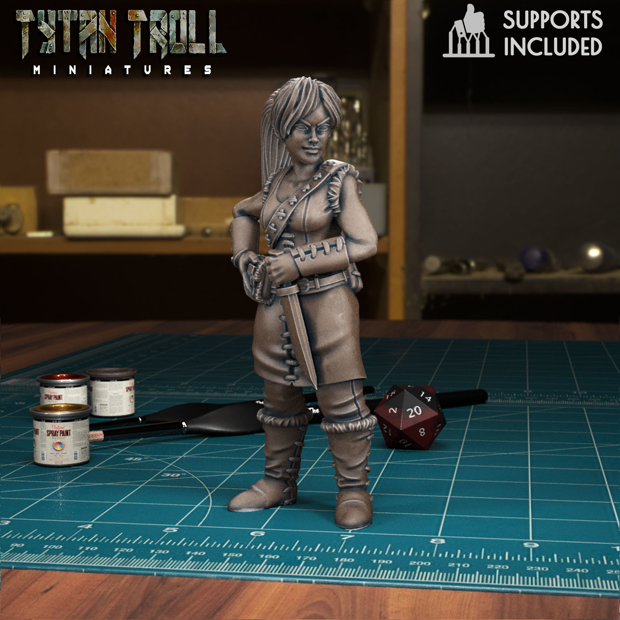 Bandit Archer - Pre-Supported 3D print model_3