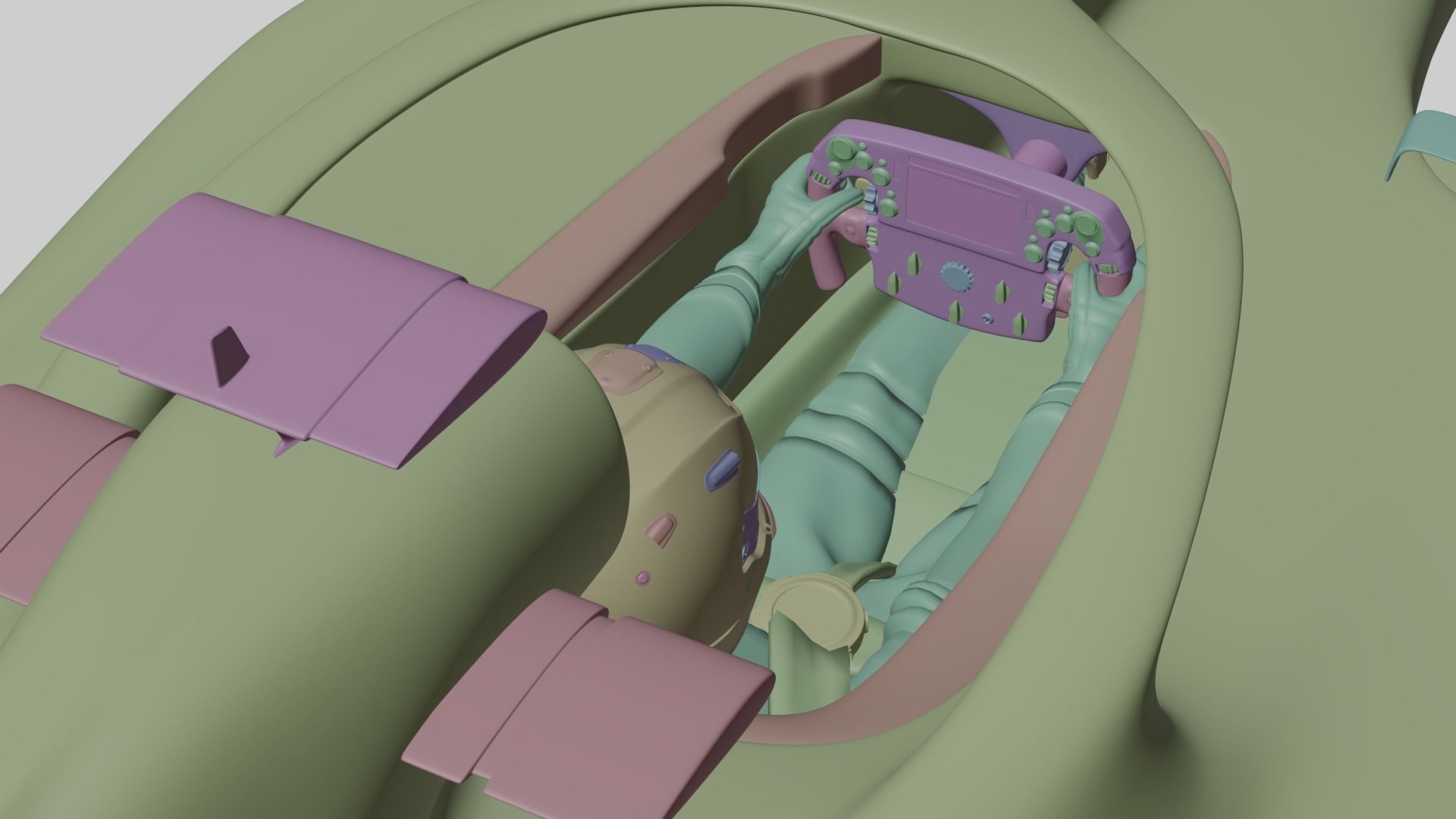 F1 2022 Monopost Free 3D model_10