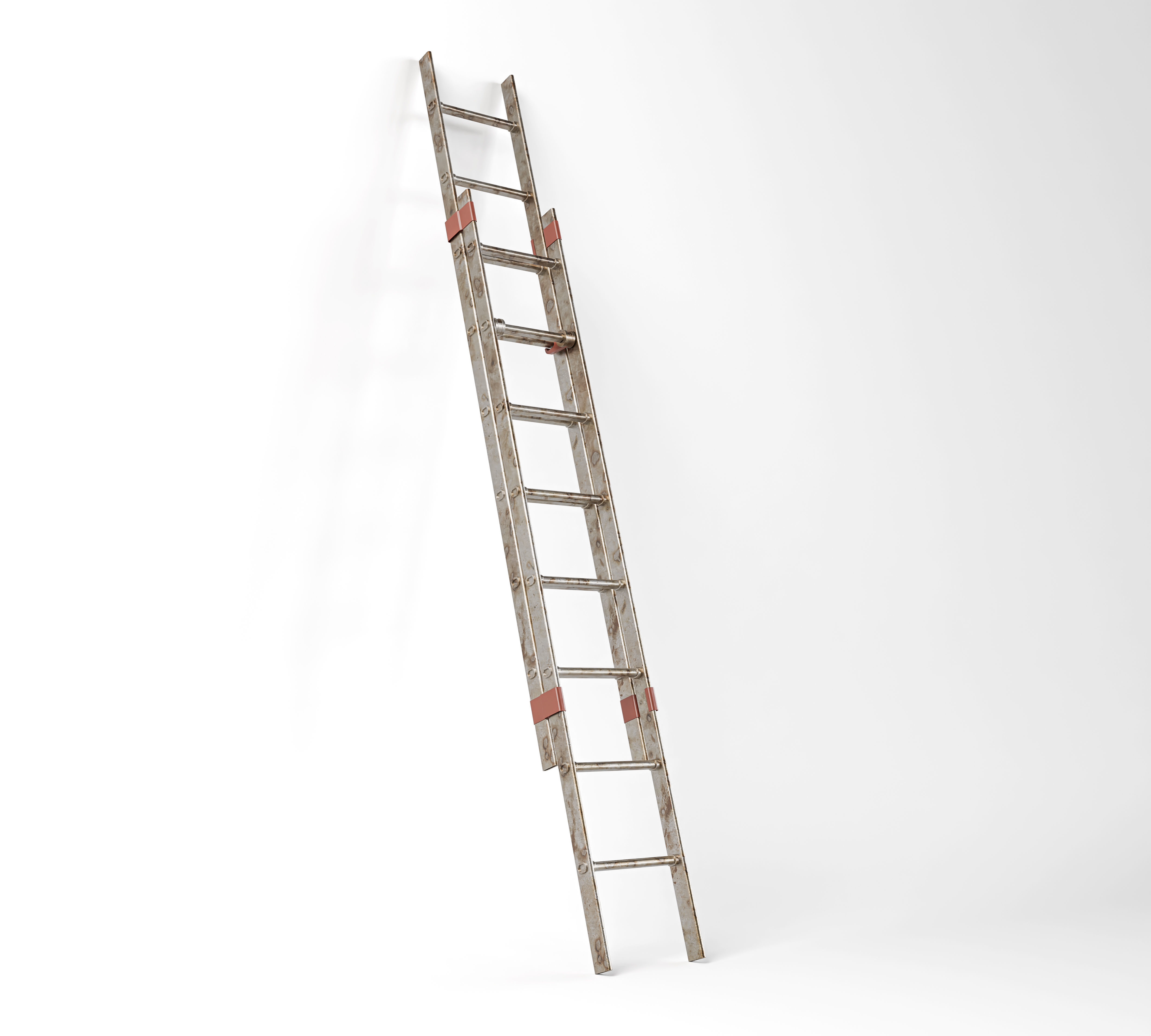 Extendable Work Step Ladder 3D model_7