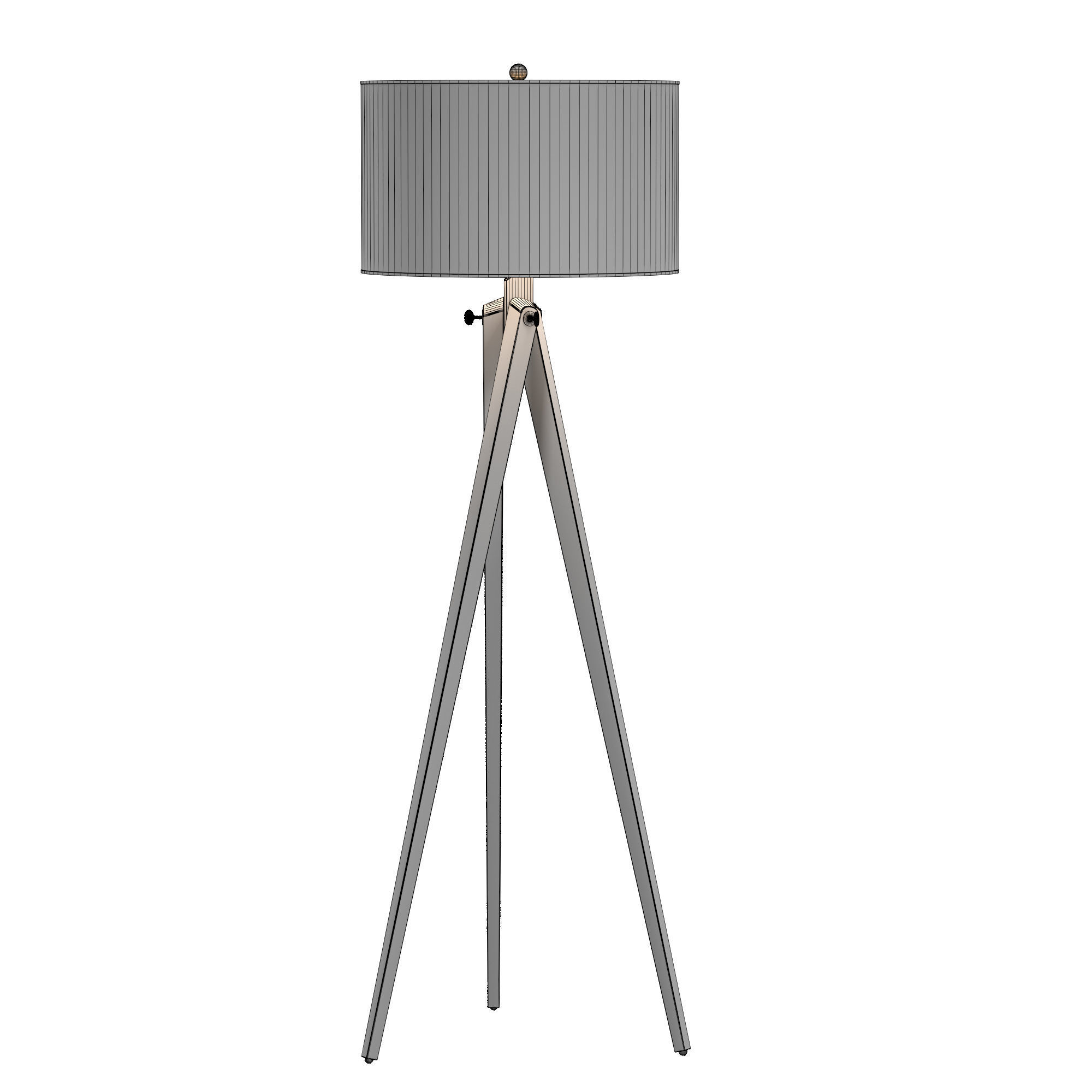 Tripod Floor Lamp 3D model_6