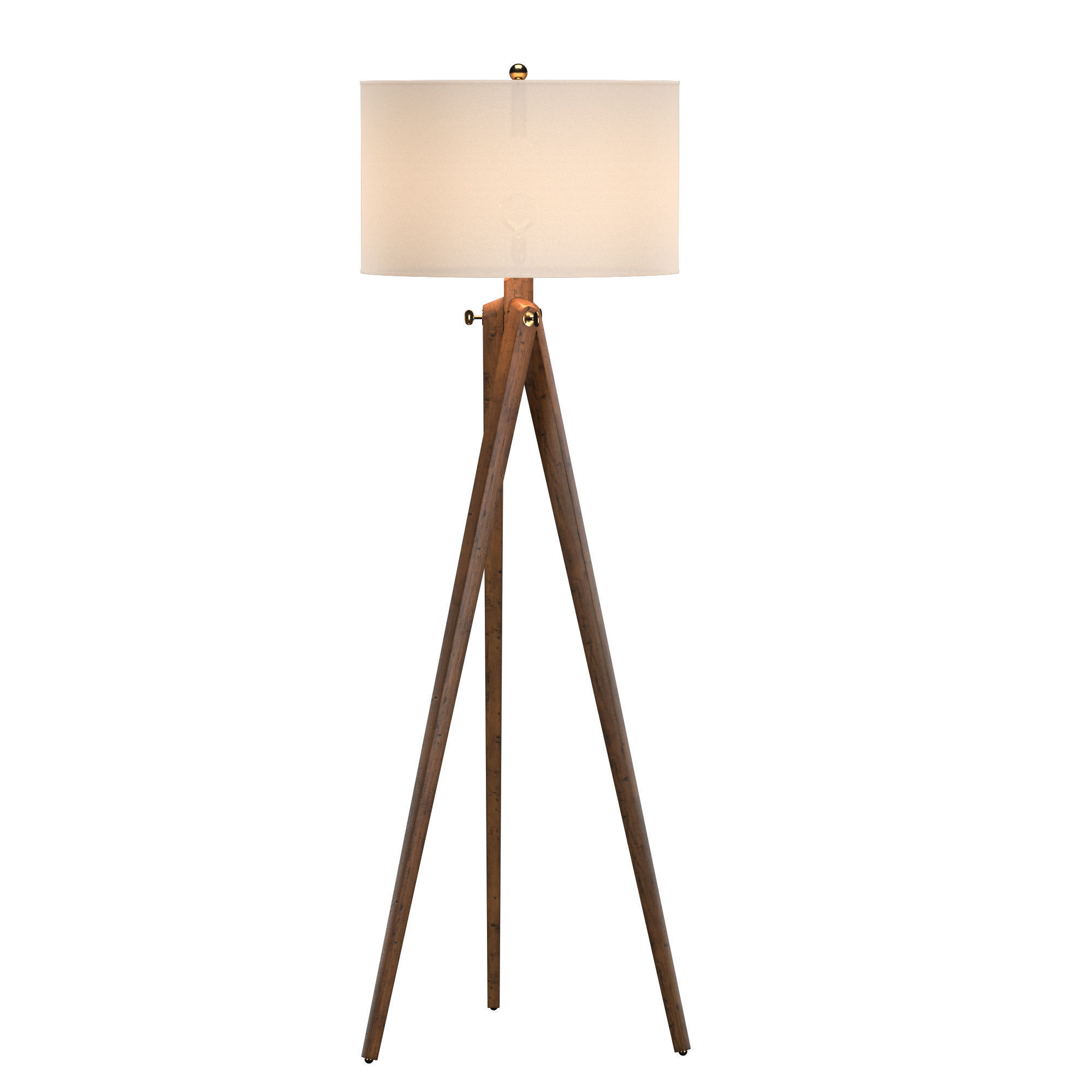 Tripod Floor Lamp 3D model_2