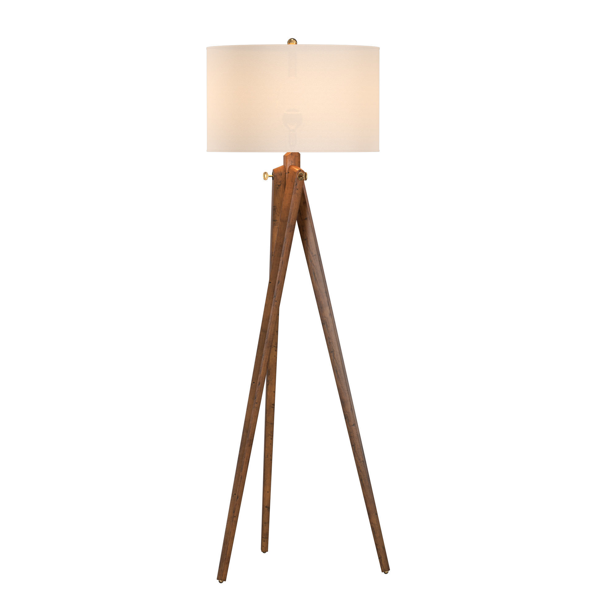 Tripod Floor Lamp 3D model_5