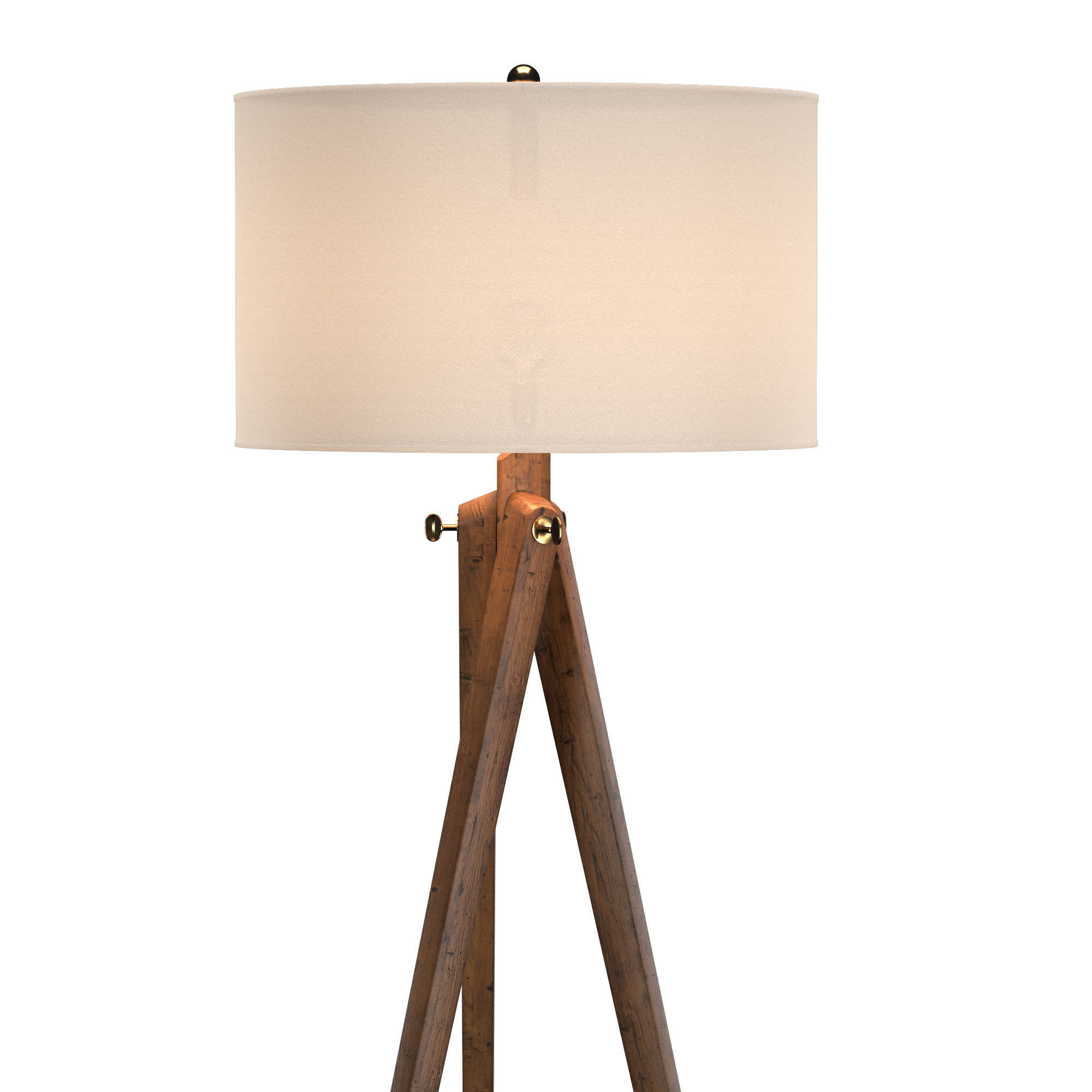 Tripod Floor Lamp 3D model_3