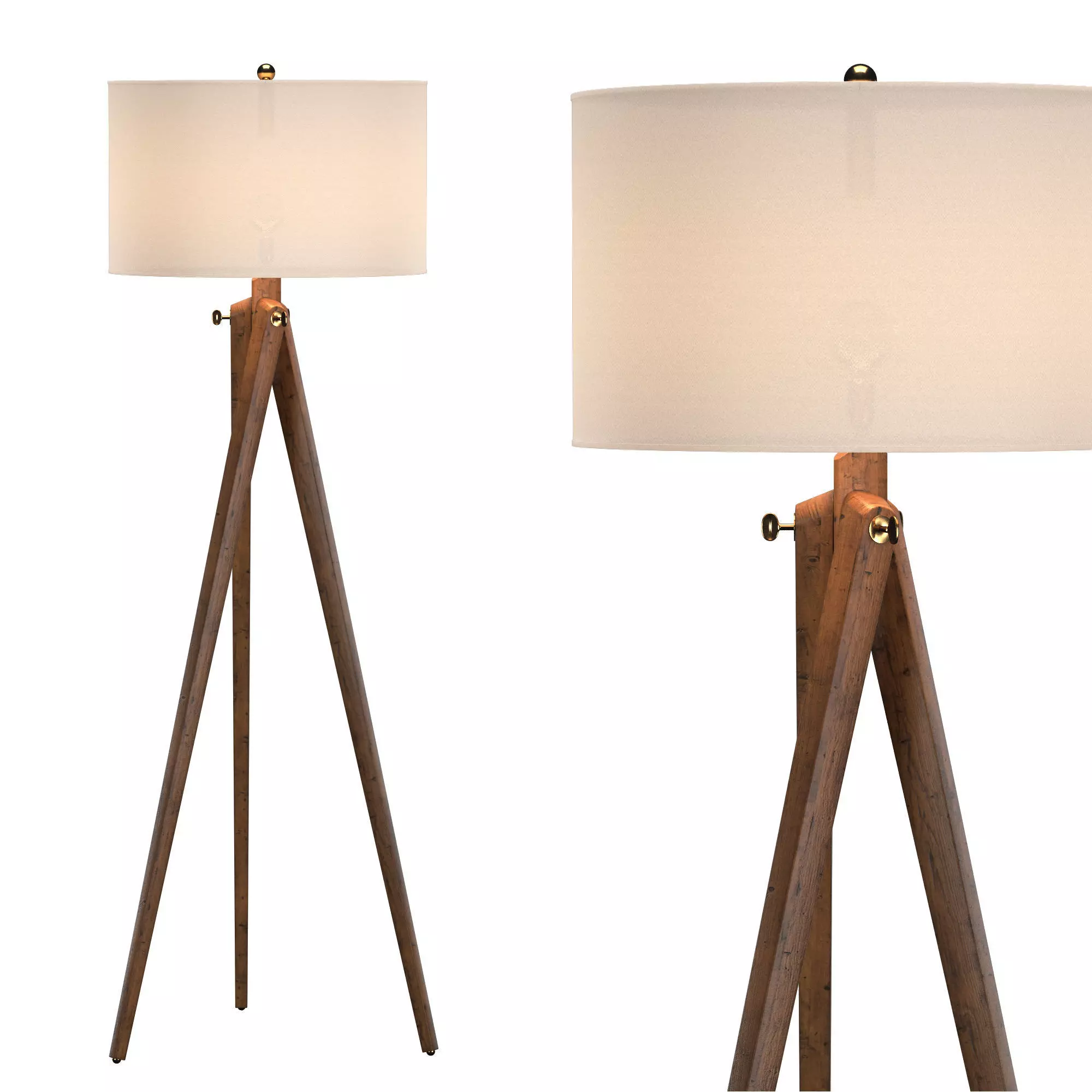 Tripod Floor Lamp 3D model_0