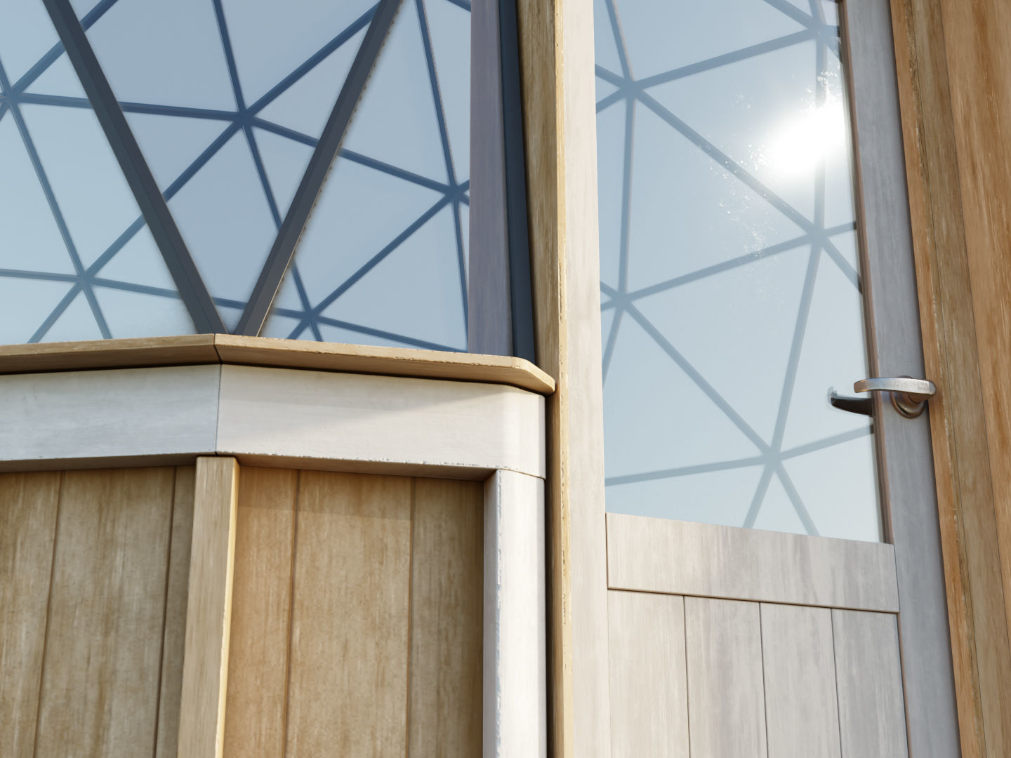 Geodesic dome Greenhouse 3D model_4